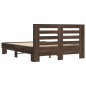 vidaXL Bettgestell Braun Eichen-Optik 120x190 cm Holzwerkstoff Metall vidaXL Bettgestell Braun Eichen-Optik 120x190 cm Holzwerkstoff Metall