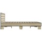 vidaXL Bettgestell Sonoma-Eiche 135x190 cm Holzwerkstoff und Metall vidaXL Bettgestell Sonoma-Eiche 135x190 cm Holzwerkstoff und Metall