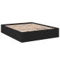 vidaXL Bettgestell Schwarz 150x200 cm Holzwerkstoff vidaXL Bettgestell Schwarz 150x200 cm Holzwerkstoff