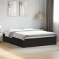 vidaXL Bettgestell Schwarz 150x200 cm Holzwerkstoff vidaXL Bettgestell Schwarz 150x200 cm Holzwerkstoff