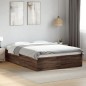 vidaXL Bettgestell Braun Eichen-Optik 120x190 cm Holzwerkstoff vidaXL Bettgestell Braun Eichen-Optik 120x190 cm Holzwerkstoff