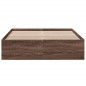 vidaXL Bettgestell Braun Eichen-Optik 120x190 cm Holzwerkstoff vidaXL Bettgestell Braun Eichen-Optik 120x190 cm Holzwerkstoff