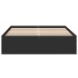 vidaXL Bettgestell Schwarz 120x190 cm Holzwerkstoff vidaXL Bettgestell Schwarz 120x190 cm Holzwerkstoff