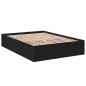 vidaXL Bettgestell Schwarz 120x190 cm Holzwerkstoff vidaXL Bettgestell Schwarz 120x190 cm Holzwerkstoff