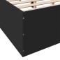 vidaXL Bettgestell Schwarz 120x190 cm Holzwerkstoff vidaXL Bettgestell Schwarz 120x190 cm Holzwerkstoff
