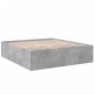vidaXL Bettgestell Betongrau 200x200 cm Holzwerkstoff vidaXL Bettgestell Betongrau 200x200 cm Holzwerkstoff