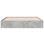 vidaXL Bettgestell Betongrau 180x200 cm Holzwerkstoff vidaXL Bettgestell Betongrau 180x200 cm Holzwerkstoff