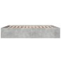 vidaXL Bettgestell Betongrau 180x200 cm Holzwerkstoff vidaXL Bettgestell Betongrau 180x200 cm Holzwerkstoff