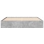 vidaXL Bettgestell Betongrau 200x200 cm Holzwerkstoff vidaXL Bettgestell Betongrau 200x200 cm Holzwerkstoff