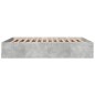 vidaXL Bettgestell Betongrau 160x200 cm Holzwerkstoff vidaXL Bettgestell Betongrau 160x200 cm Holzwerkstoff