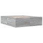 vidaXL Bettgestell Grau Sonoma 160x200 cm Holzwerkstoff vidaXL Bettgestell Grau Sonoma 160x200 cm Holzwerkstoff