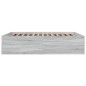 vidaXL Bettgestell Grau Sonoma 160x200 cm Holzwerkstoff vidaXL Bettgestell Grau Sonoma 160x200 cm Holzwerkstoff
