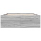 vidaXL Bettgestell Grau Sonoma 135x190 cm Holzwerkstoff vidaXL Bettgestell Grau Sonoma 135x190 cm Holzwerkstoff