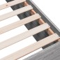 vidaXL Bettgestell Grau Sonoma 135x190 cm Holzwerkstoff vidaXL Bettgestell Grau Sonoma 135x190 cm Holzwerkstoff