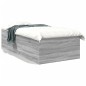 vidaXL Bettgestell Grau Sonoma 100x200 cm Holzwerkstoff vidaXL Bettgestell Grau Sonoma 100x200 cm Holzwerkstoff
