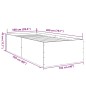 vidaXL Bettgestell Grau Sonoma 100x200 cm Holzwerkstoff vidaXL Bettgestell Grau Sonoma 100x200 cm Holzwerkstoff
