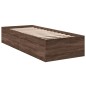 vidaXL Bettgestell Braun Eichen-Optik 90x190 cm Holzwerkstoff vidaXL Bettgestell Braun Eichen-Optik 90x190 cm Holzwerkstoff