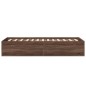 vidaXL Bettgestell Braun Eichen-Optik 90x190 cm Holzwerkstoff vidaXL Bettgestell Braun Eichen-Optik 90x190 cm Holzwerkstoff