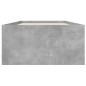 vidaXL Bettgestell Betongrau 100x200 cm Holzwerkstoff vidaXL Bettgestell Betongrau 100x200 cm Holzwerkstoff