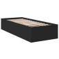 vidaXL Bettgestell Schwarz 90x200 cm Holzwerkstoff vidaXL Bettgestell Schwarz 90x200 cm Holzwerkstoff