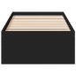 vidaXL Bettgestell Schwarz 90x200 cm Holzwerkstoff vidaXL Bettgestell Schwarz 90x200 cm Holzwerkstoff