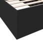 vidaXL Bettgestell Schwarz 90x200 cm Holzwerkstoff vidaXL Bettgestell Schwarz 90x200 cm Holzwerkstoff