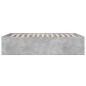 vidaXL Bettgestell Betongrau 120x190 cm Holzwerkstoff vidaXL Bettgestell Betongrau 120x190 cm Holzwerkstoff