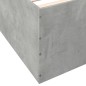 vidaXL Bettgestell Betongrau 120x190 cm Holzwerkstoff vidaXL Bettgestell Betongrau 120x190 cm Holzwerkstoff