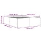 vidaXL Bettgestell Betongrau 120x190 cm Holzwerkstoff vidaXL Bettgestell Betongrau 120x190 cm Holzwerkstoff
