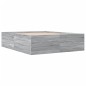 vidaXL Bettgestell Grau Sonoma 150x200 cm Holzwerkstoff vidaXL Bettgestell Grau Sonoma 150x200 cm Holzwerkstoff