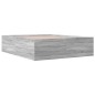vidaXL Bettgestell Grau Sonoma 150x200 cm Holzwerkstoff vidaXL Bettgestell Grau Sonoma 150x200 cm Holzwerkstoff