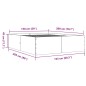 vidaXL Bettgestell Grau Sonoma 150x200 cm Holzwerkstoff vidaXL Bettgestell Grau Sonoma 150x200 cm Holzwerkstoff