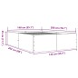 vidaXL Bettgestell Grau Sonoma 140x200 cm Holzwerkstoff vidaXL Bettgestell Grau Sonoma 140x200 cm Holzwerkstoff