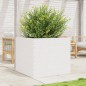vidaXL Pflanzkübel Weiß 80x80x68,5 cm Massivholz Kiefer vidaXL Pflanzkübel Weiß 80x80x68,5 cm Massivholz Kiefer