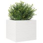 vidaXL Pflanzkübel Weiß 80x80x68,5 cm Massivholz Kiefer vidaXL Pflanzkübel Weiß 80x80x68,5 cm Massivholz Kiefer