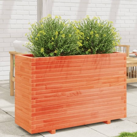 vidaXL Pflanzkübel Wachsbraun 110x40x72,5 cm Massivholz Kiefer