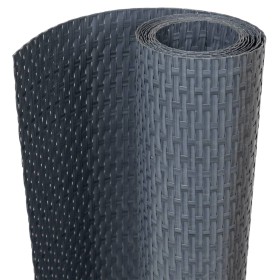 vidaXL Balkon-Sichtschutz Anthrazit 400x100 cm Poly Rattan