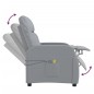Massagesessel Elektrisch Hellgrau Stoff Massagesessel Elektrisch Hellgrau Stoff