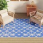 vidaXL Outdoor-Teppich Blau und Weiß 140x200 cm PP vidaXL Outdoor-Teppich Blau und Weiß 140x200 cm PP