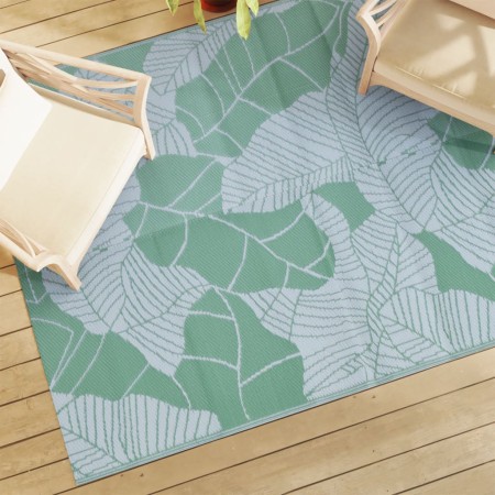 vidaXL Outdoor-Teppich Grün 190x290 cm PP