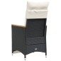 vidaXL Gartensessel mit Kissen 2 Stk. Verstellbar Schwarz Poly Rattan vidaXL Gartensessel mit Kissen 2 Stk. Verstellbar Schwarz Poly Rattan