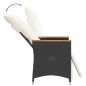 vidaXL Gartensessel mit Kissen 2 Stk. Verstellbar Schwarz Poly Rattan vidaXL Gartensessel mit Kissen 2 Stk. Verstellbar Schwarz Poly Rattan