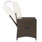 vidaXL Gartensessel mit Kissen 2 Stk. Verstellbar Braun Poly Rattan vidaXL Gartensessel mit Kissen 2 Stk. Verstellbar Braun Poly Rattan