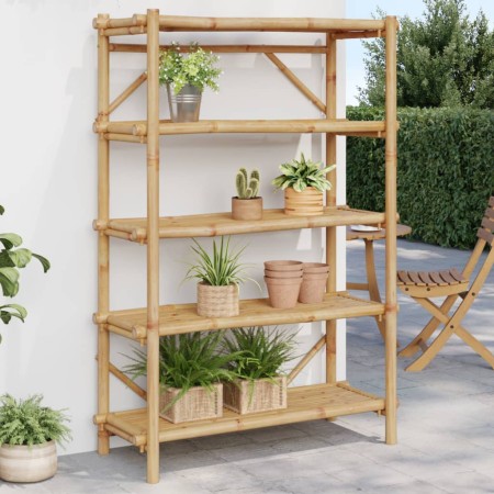 vidaXL Regal mit 5 Böden 100x40x150 cm Bambus
