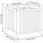 vidaXL Pflanzkübel 50x50x50 cm Bambus vidaXL Pflanzkübel 50x50x50 cm Bambus