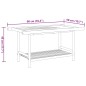 vidaXL Couchtisch 90x50x45 cm Bambus vidaXL Couchtisch 90x50x45 cm Bambus