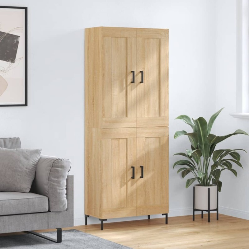 Highboard Sonoma-Eiche 69,5x34x180 cm Holzwerkstoff Highboard Sonoma-Eiche 69,5x34x180 cm Holzwerkstoff