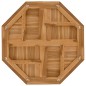 vidaXL Tischplatte 80x80x2,5 cm Achteckig Massivholz Teak vidaXL Tischplatte 80x80x2,5 cm Achteckig Massivholz Teak