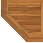 vidaXL Tischplatte 80x80x2,5 cm Achteckig Massivholz Teak vidaXL Tischplatte 80x80x2,5 cm Achteckig Massivholz Teak