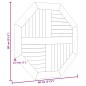 vidaXL Tischplatte 80x80x2,5 cm Achteckig Massivholz Teak vidaXL Tischplatte 80x80x2,5 cm Achteckig Massivholz Teak